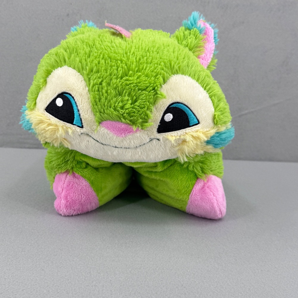 Pillow Pets Animal Jam Lucky Lynx Kids Green Plush Toy Pillow WildWorks Rare